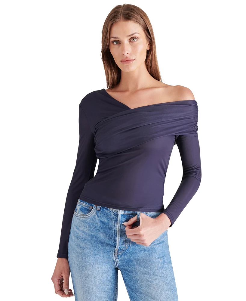 Steve Madden Women's Pacie Asymmetrical-Neck Top