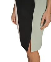 Calvin Klein Petite Colorblocked Sheath Dress