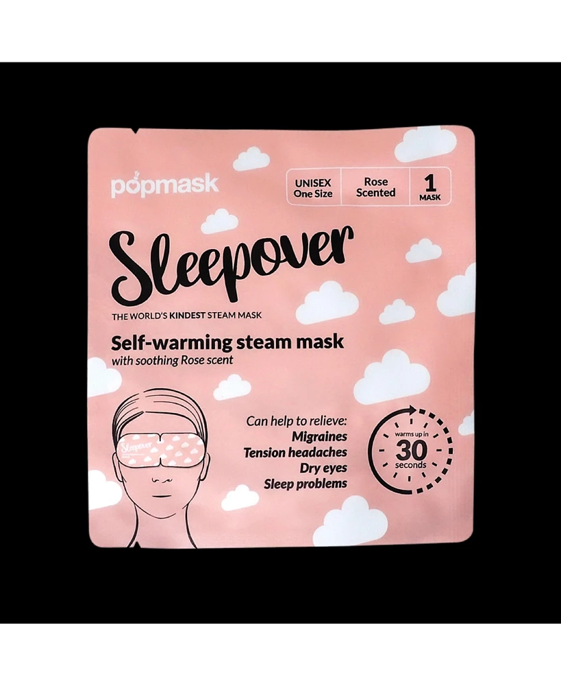 Popmask Sleepover Self Warming Eye Mask Rose Scented (5 Pack)