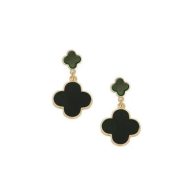 Sohi Women's The Clover Drop Earrings