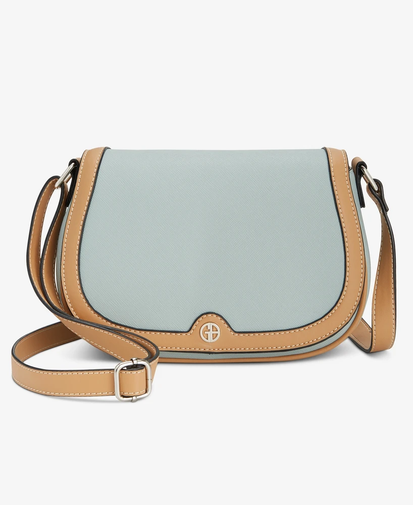 Giani Bernini Saffiano Small Saddle Crossbody, Created for Macy's