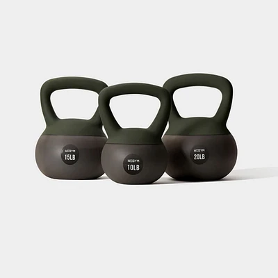 WeGym Soft Kettlebell 3pc Set - 10, 15, & 20 lbs