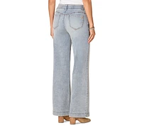 Democracy Petite Ab Solution High-Rise Wide-Leg Jeans