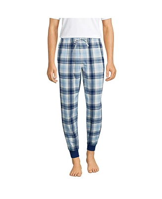 Lands' End Big & Tall Flannel Jogger Pajama Pants