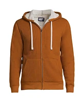 Lands' End Men's High Pile Lined Waffle Full Zip Hoodie