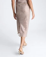 Kenneth Cole Women's Sequin Mesh Midi Skirt