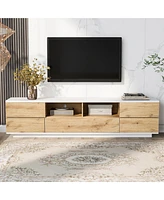 Slickblue Modern Tv Stand for TVs Up to 80 Inches, Ideal for Stylish Living Room Setup