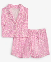State of Day Women's 2-Pc. Short-Sleeve Notched-Collar Pajama Set Xs-3X