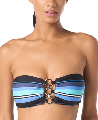 Michael Kors Women's Bandeau Ring Bikini Top