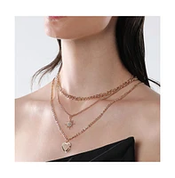 Sohi Women's The Ellie Multi-Layer Necklace