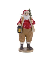 Slickblue Set of 2 Santa Figurines - Classic Holiday Decor for Festive Displays