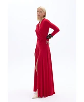 Nocturne Women's Double Breasted Long Dress