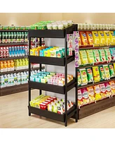 Tribesigns Wood Fruit and Vegetable Basket Stand Rack for Kitchen, Store, Supremarket, Black Friday Deals