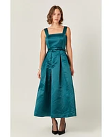 English Factory Women's Sleeveless Midi Dress