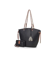 Mkf Collection Liv Tote and Wallet Set Fashion Handbag by Mia K.