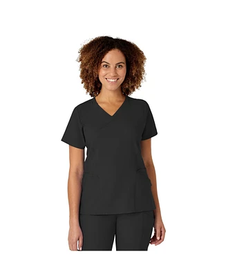 Wink Plus W123 Mock Wrap Scrub Top