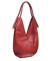 Donna Karan Baldwin Small Shoulder with Leather Wrapped Rounded Handle