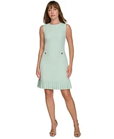 Tommy Hilfiger Women's Pleated-Hem Shift Dress