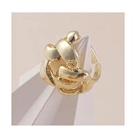 Sohi Women's The Medium Link Statement Ring