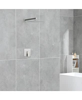 Flynama Wall Mounted 10 in. Rain Shower Head Faucet with Valve