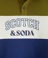 Scotch & Soda Little Boys French Terry Graphic Polo Denim Pant Set, 2- Piece set