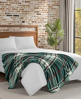 Lucky Brand Plaid Plush Throw, 50" x 70"