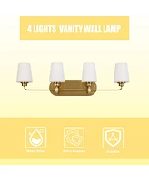 Flynama 4-Light Bathroom Vanity Light with Shade
