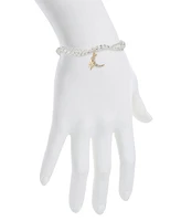 Unwritten Cubic Zirconia Star Moon Tennis and Ball Bracelet