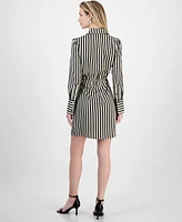 Sam Edelman Women's Cabana Striped Long-Sleeve Shirtdress