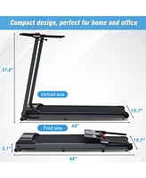 Slickblue Folding Treadmill Walking Pad for Home Office – 2.5HP Motor, Incline, 0.5-7.5MPH Speed, 265LB Capacity