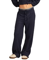 Lucky Brand Women's Cloud Waffle Wide-Leg Pants