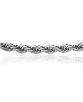 Lucky Brand Stainless Steel Rope Chain Necklace & Bracelet Set - Classic Jewelry for Men