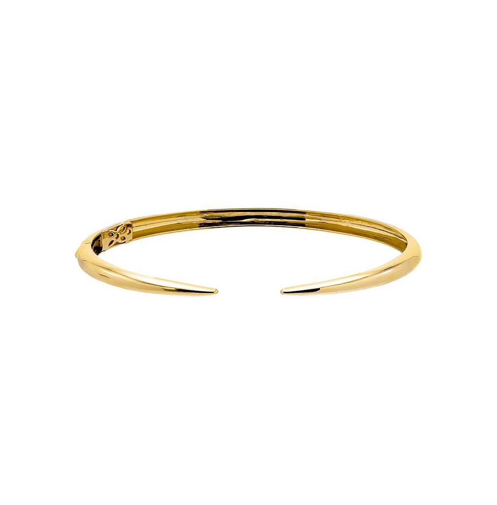 By Adina Eden Solid Thin Claw Bangle Bracelet 14K