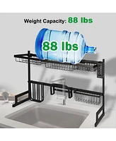 Slickblue Over-the-Sink Shelf Dish Drying Rack for Space-Saving Kitchen Organization