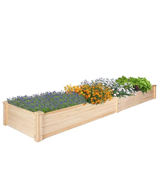 Slickblue Raised Garden Bed Box for Growing Vegetables, Flowers, and Herbs