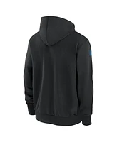 Nike Men's Black Los Angeles Chargers Sideline Performance Full-zip Hoodie Jacket