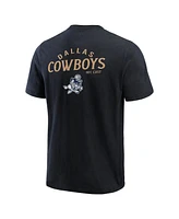 Fanatics Men's Black Dallas Cowboys Washed Henley T-Shirt