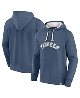 Fanatics Men's Navy New York Yankees Plan for Adversity Henley Fleece Pullover Hoodie