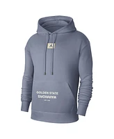 Jordan Men's Gray Golden State Warriors Courtside Statement Edition Pullover Hoodie