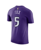 Nike Men's De'Aaron Fox Purple Sacramento Kings Classic Edition Name Number T-Shirt