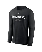 Nike Men's Black New York Mets Local Nickname Long Sleeve T-Shirt