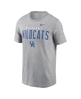 Nike Men's Heather Gray Kentucky Wildcats Campus 2-Hit Primary Mascot T-Shirt