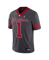 Jordan Men's 1 Anthracite Oklahoma Sooners Alternate Game Jersey