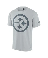 Fanatics Men's and Women's Gray Pittsburgh Steelers Elements Iconic Tri-blend T-shirt