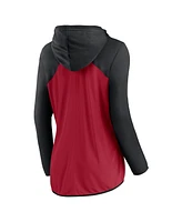 Fanatics Women's Red/Black Atlanta Falcons Script Full-Zip Hoodie