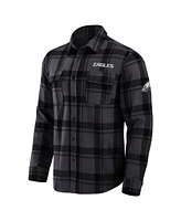 Fanatics Men's Black Philadelphia Eagles Plaid Button-Up Shirt