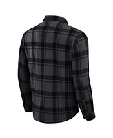 Fanatics Men's Black Philadelphia Eagles Plaid Button-Up Shirt