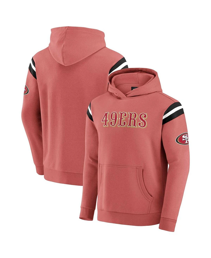 Fanatics Men's Scarlet San Francisco 49ers Football Pullover Hoodie