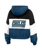 Wear by Erin Andrews Women's Philadelphia Eagles Color Block Full-zip Windbreaker Jacket