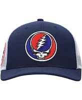 Lids Men's and Women's Navy the Grateful Dead Lightning Skull Trucker Adjustable Hat